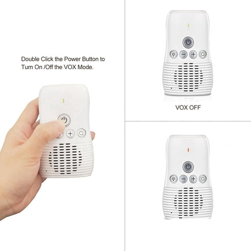Kopinma 2-Way 2.4GHz Baby Audio Monitor Talk Baby Intercom Wireless Night Light Home Child Safety Device US-Plug Easy