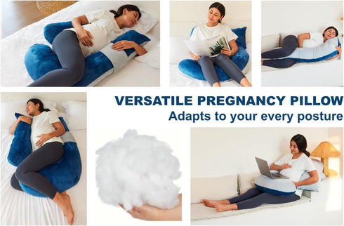 YZCCtixi Pregnancy Pillows for Sleeping, Maternity Pillow for Side Sleeper, Support for Back, Legs, Belly, HIPS