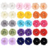 30pcs Baby Girls Alligator Hair Clips, Chiffon Flower Hair Barrettes Accessories for Kids, Toddlers, Teens (01)