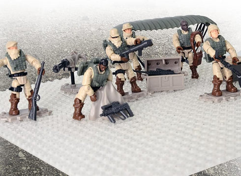 8 PCS Building Block City Policeman Action Mini-Figures with Military Weapons Accessories, SWAT Model Equipment