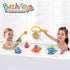 Dwi Dowellin Bath Toys Fishing Games, Swimming Whales Bath Time Bathtub Toy for Toddlers Baby Kids Infant Fish Set Age