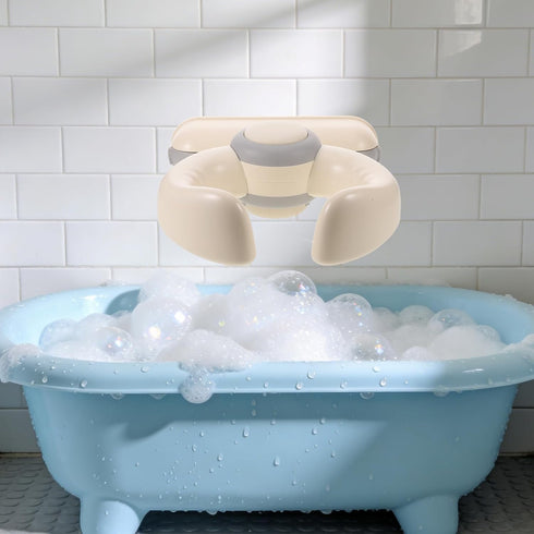 HONITANO 6-36 Baby Bath Support Stand Shower - Wall-Mounted Baby Shower Stand with Strong Suction Cups - Foldable
