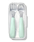 OXO Tot On-The-Go Fork and Spoon Set, Opal Color