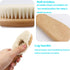 Baby Hair Brush with Wooden Handle - Natural Soft Goat Bristles for Newborns & Toddlers, Ideal Gift