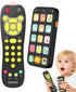 iKOIHO Baby Phone TV Remote Toy Set, Bilingual Play Phones Toy Remote for