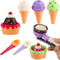 Kids Ice Cream Toy Set - Pretend Play Sweet Treats Ice Cream Parlour Dessert Accessories