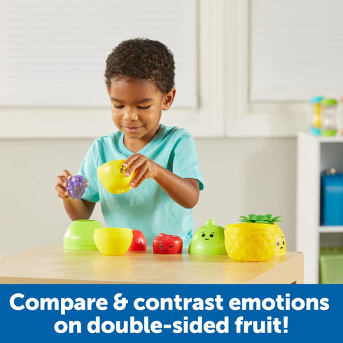 Learning Resources Big Feelings Nesting Fruit Friends - Fine Motor Toys, Social Emotional Skills Regulation Tools