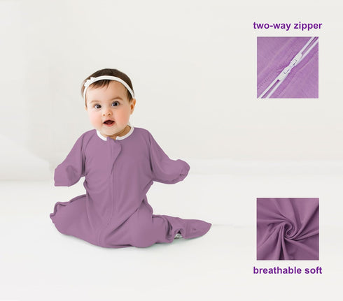 bebon Cozy 2-Way 95% 5% 4-8 Transition Swaddle - Baby Wearable Blanket - Sleep Sack, Wrap with Zipper - Bamboo Viscose