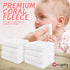 8 Pack 20x10 Inch Orighty Burp Cloths for Baby - Super Soft & Absorbent Coral Fleece Baby Burp Cloth, Gentle Large