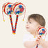 Baby Rattle - Handheld Soothing Toy, Wooden Rattle for Babies
