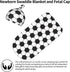 Osvbs Set, Soccer Baby Stuff Swaddle Blanket with Beanie Soft and Stretchy Soccer Print Baby Blanket Swaddle Sack