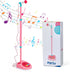Kids Adjustable Standing Microphone, Karaoke Machine with Stand for Singing, Musical Toys for 3 Years Old Boys Girls