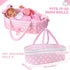 BABESIDE 8 Pcs Reborn Baby Doll Clothes with Bassinet - Outfit Accessories for 17-22 Inch Baby Doll Girl