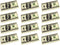 ArtCreativity 100 Dollar Bill Erasers - Set of 12 Big Rubber Erasers with Money Replica Design for Party Favors