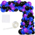 Blue Black Purple Balloon Arch Garland Kit - 125PCS for Video Game Birthday Decorations