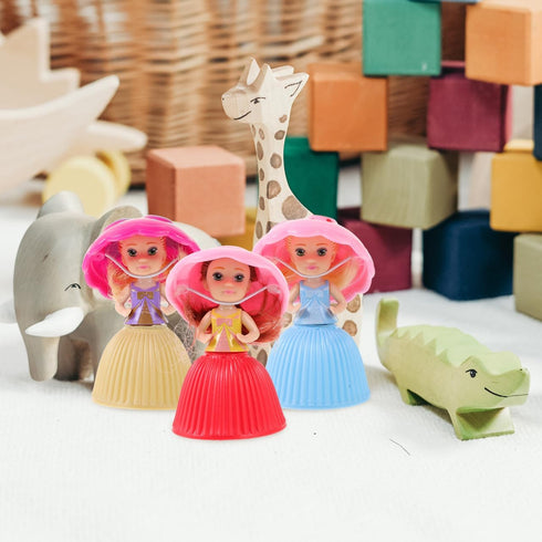 3pcs Cupcake Princess Doll Magic Toys for Baby Girls in Random Color