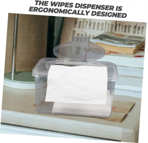 Mobestech Wipe Dispenser Holder Reusable Wipes Case with Sealed Lid Multi Functional for Nursery and Home Decor Easy