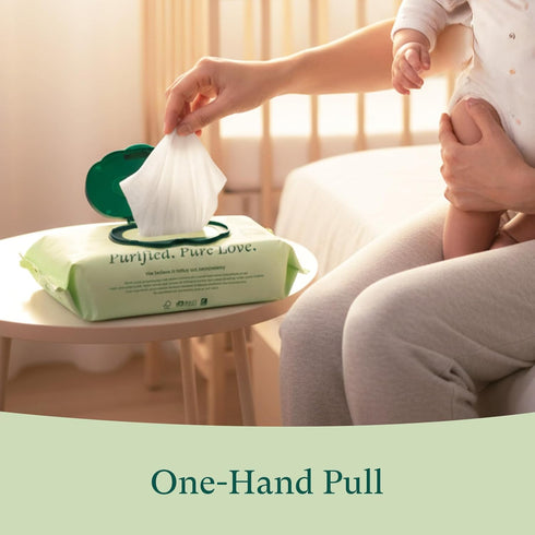 4 Packs 4 Pack 272 Count PurComfy Baby Wipes Unscented, Flip-Top + Travel Baby Wipes with Plant Based, Hypoallergenic