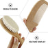 Set 4-piece Infant Scalp Brush Wooden Baby Hair Brush Comb for Newborns Boys and Girls and Comb