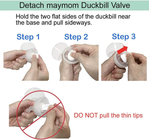 Maymom Breastmilk Storage Bag Adapters, Compatible with Spectra S1, S2 Pumps, Clear BPA Free Material