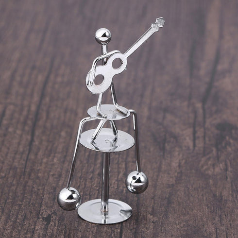 Veemoon Perpetual Motion Desktop Ornament, Small Physics Decor, Mini Iron Art for Home Office Decoration