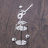 Veemoon Perpetual Motion Desktop Ornament, Small Physics Decor, Mini Iron Art for Home Office Decoration