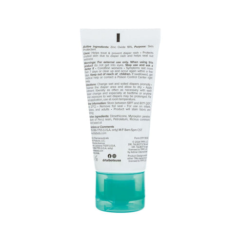 Talbot's 1 oz Dr. Baby Diaper Rash Ointment - - Zinc Oxide Skin Protectant with Peruvian Balsam - Treats and Prevents