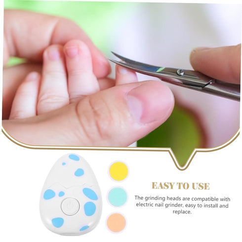 Ipetboom Trimmer Electric Nail Cartoon Dino Design Grinding Safe Nail Care for Toddlers for Manicure and Pedicure