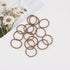 100 Pcs Baby Girls Hair Ties, No Crease Elastic Ponytail Holders for Thin Hair (2 mm x 2.5 cm, Light Brown)
