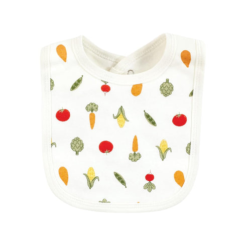 Organic Cotton Baby Bibs - Peas And Thank You, One Size