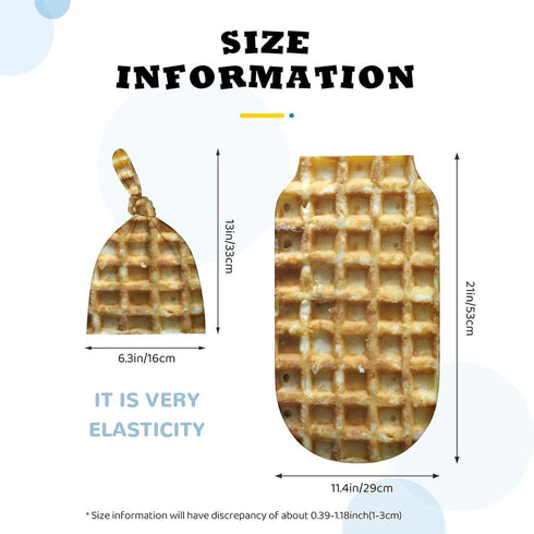 Qiohoey Wafels Funny Food Newborn Baby Swaddle Blanket with Beanie Hat Baby Receiving Blanket Soft Baby Sleep Sack Baby