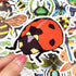 QTL Bug Stickers for Kids, Waterproof Vinyl Insect Stickers for Water Bottle Bug Party Favors, Pack of 50Pcs