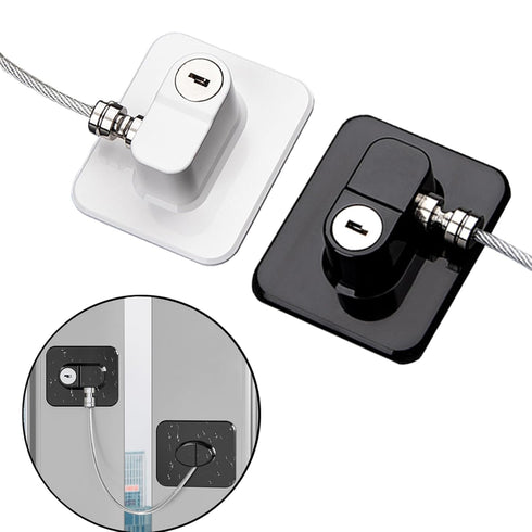 Fridge Lock (2 Pack) with Keys, Refrigerator Lock for Cabinets, Drawers, Dishwasher, Child Safety Locks