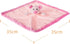 Apricot Lamb Stuffed Animals Security Blanket, Pink Pig Infant Nursery Character Blanket, 14 Inches