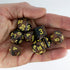 Black and Brown Dice - RPG DND Set - 'Werewolf'
