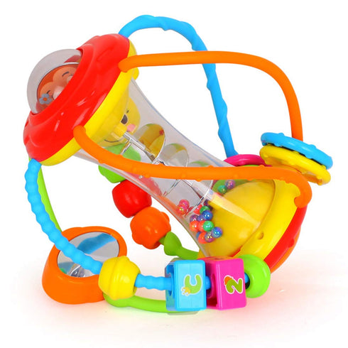 HOLA Baby Toys 6-12 Months Baby Toys 0-6 Months, Baby Rattle Toys Activity Ball Infant Toys 6 Month Old Baby Toys 3-6 Months 6 to 12 Months, Shaker Grab Spin Crawling Baby Toys for 3, 6, 9, 12 Months