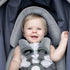 COOLBEBE 3-in-1 Set Upgraded Babybody Support & Strap Covers for Newborn Infant - Extra Soft Car Seat Insert Cushion