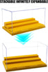 Minifigure Display Case for Action Figures, Dustproof Acrylic Storage Box with 3 Movable Steps for Collection Models