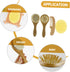 FUNNETOYU Set 4pcs Set Infant Hair Brush for Newborns Baby Hair Brush and Comb for Baby Shower