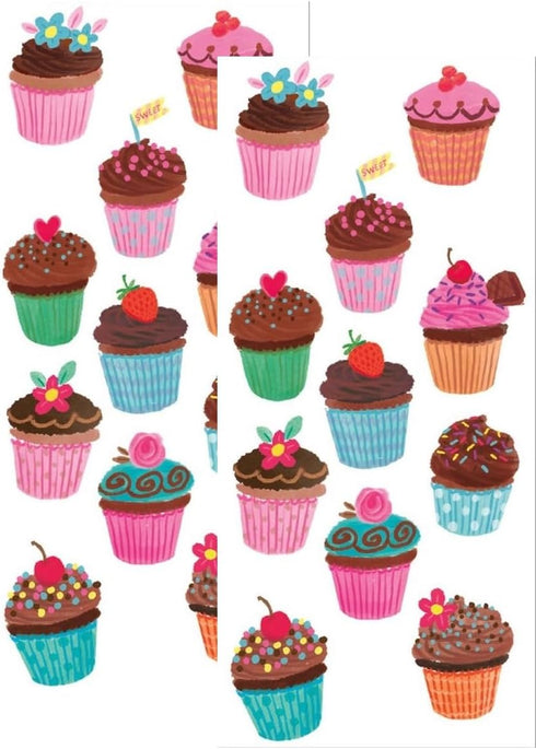 Playhouse Cupcake Party Chocolate Scented Scratch & Sniff Stickers - 1 Pack of Two Sticker Sheets