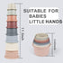 Baby Stacking Cups Bath Toy for Toddlers 1-3, 8 PCS Stackable Nesting Cups for 6-12 Months, Montessori Gift