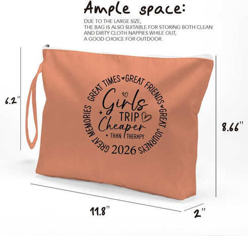 Fokongna Girls Trip Gifts Wet Bag Wet Dry Bag Beach Bags Favors for Swimsuit Toiletry Bags Travel Essentials For Women