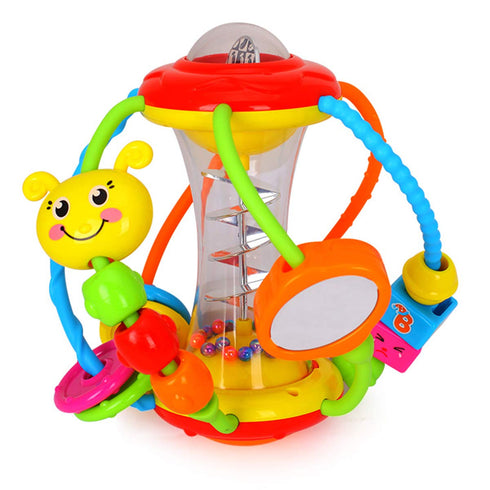 HOLA Baby Toys for 0-12 Months: Rattle Toys, Activity Ball, Shaker Grab Spin Crawling Toys for Infants