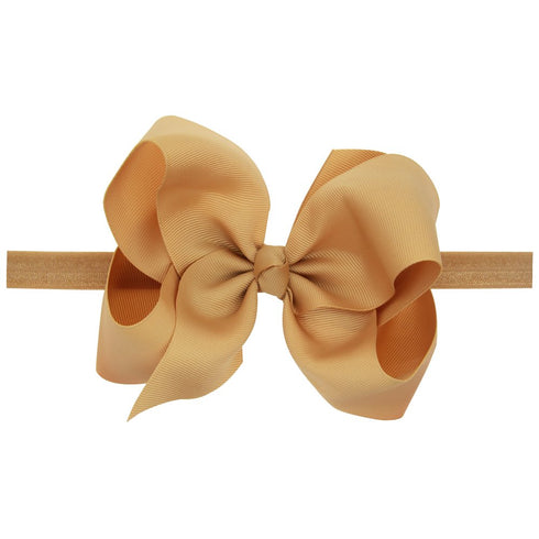 Baby Girls Infant Headbands with Kids Hair Bows (16) (Color D)