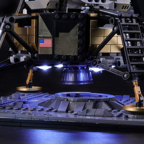 BRIKSMAX Led Lighting Kit for Creator NASA Apollo 11 Lunar Lander - Compatible with Lego 10266