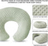 OMYS Nursing Pillow, Breastfeeding Pillows with Removable Cover for Mom with Breathable Filling, Ergonomic Baby Feeding