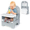 Orzbow Portable High Chair with Tray, Foldable Booster Seat for Travel Toddlers