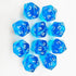 Yiotfandoll 10 Set D20 20mm 20 Pieces Polyhedral Dice Dice Acrylic Sided Game Dice for Dungeons and Dragons RPG MTG DND