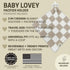 10"x10" L+L USA Retro Flower Baby Lovey Pacifier/Teether Holder - DreamSoft Plush Fluffy Cuddly Soothie Reversible Mini