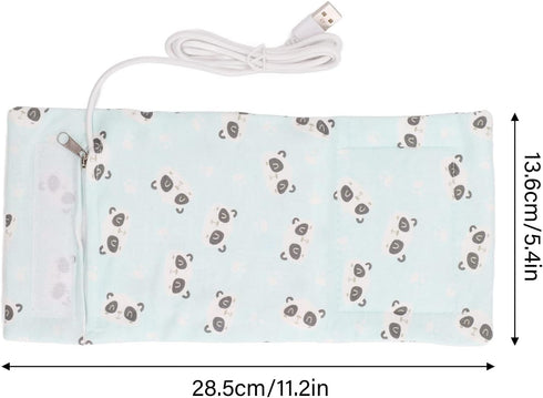 Portable Panda Design USB Baby Bottle Warmer Bag - Ideal for Travel